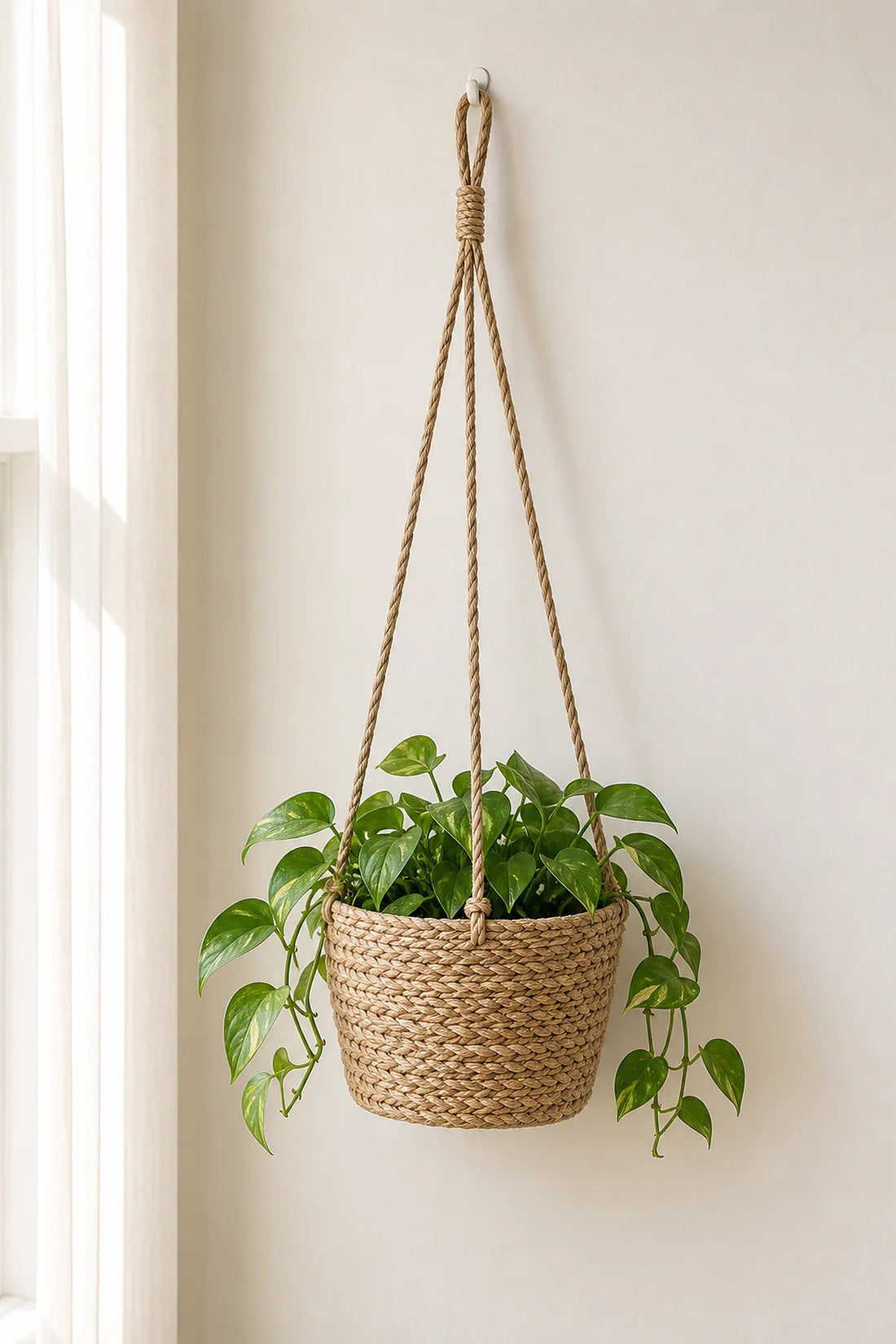 Woven Hanging Plant Basket