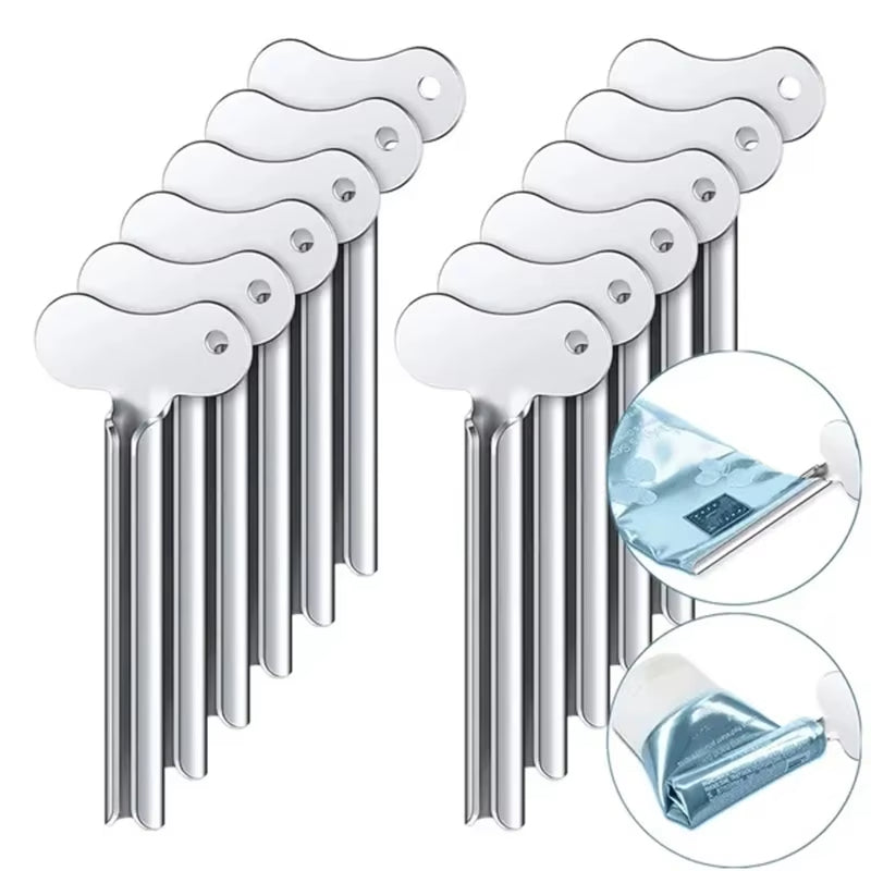 Silver Stainless Toothpaste Tube Squeezer