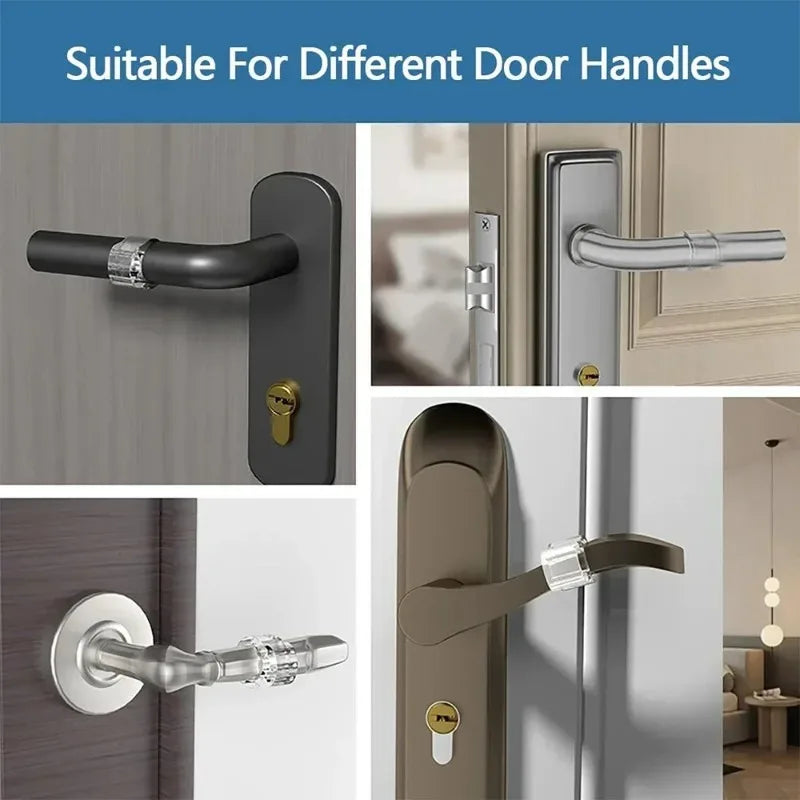 Clear Silicone Door Knob Wall Protector - Single Ring