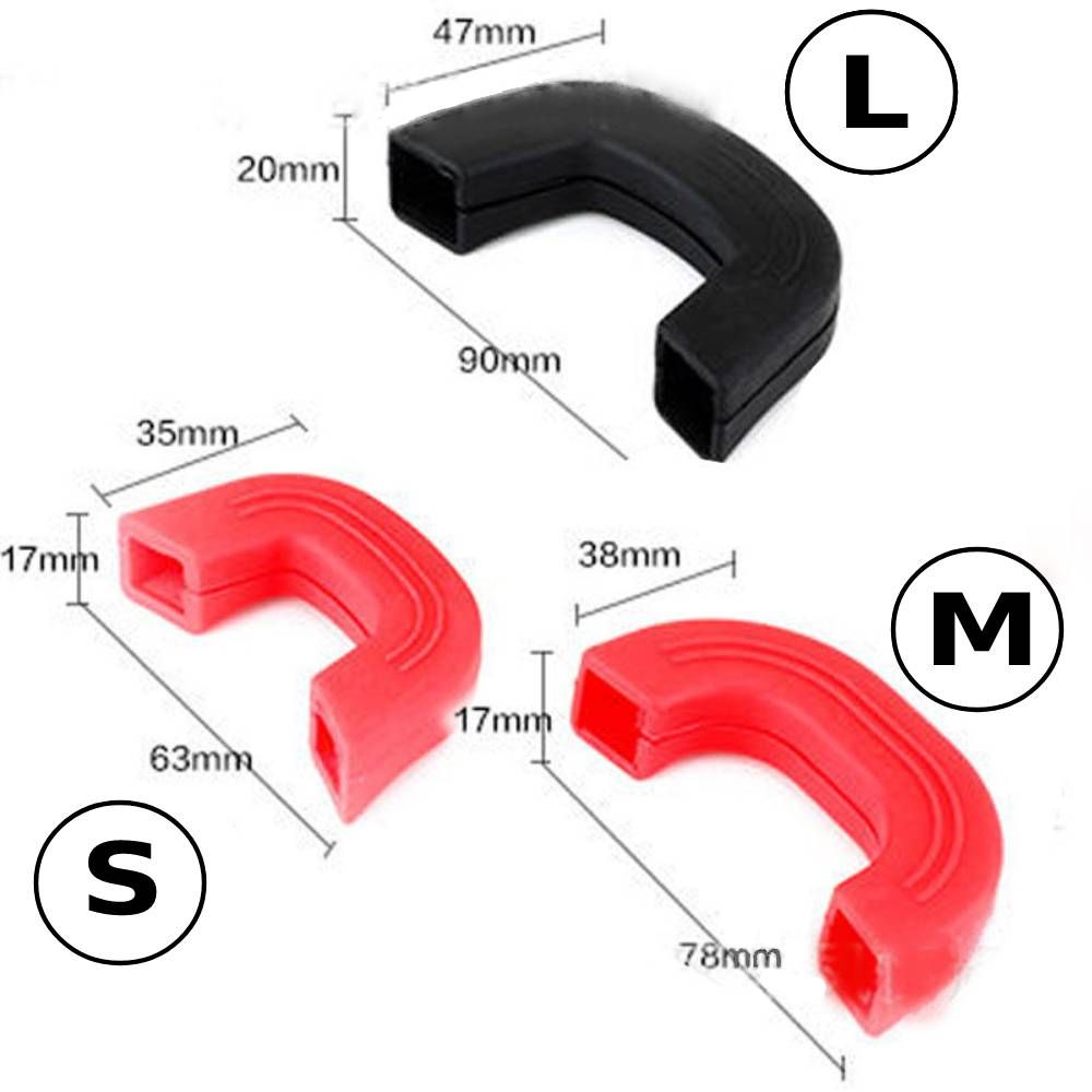 Black Silicone Pot Handle Covers - 2 Piece Set