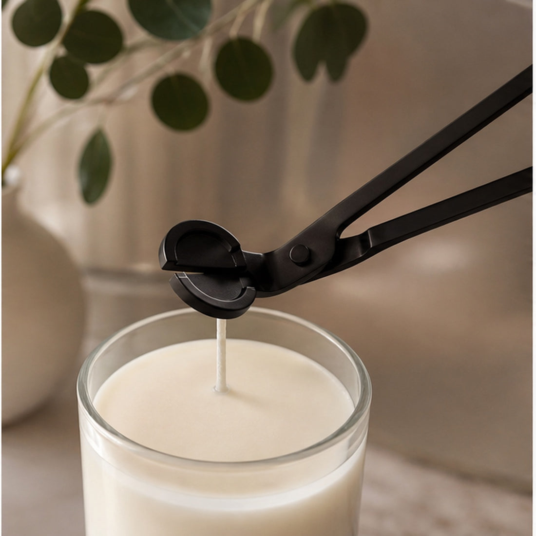 Black Stainless Candle Wick Trimmer