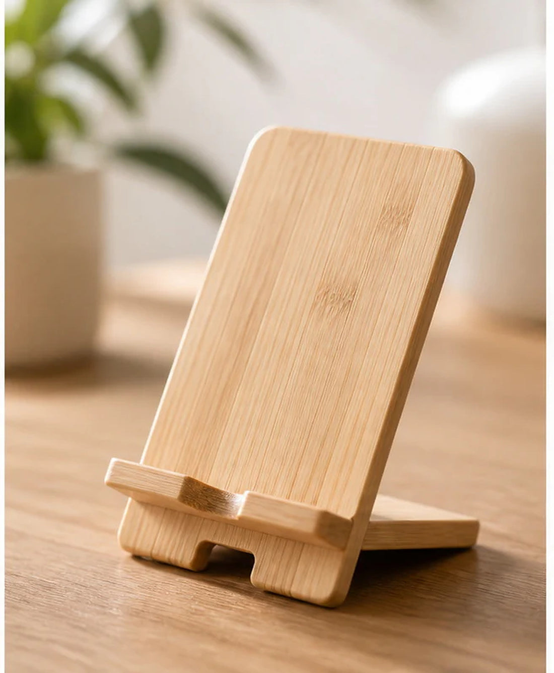 Bamboo Desktop Phone Stand
