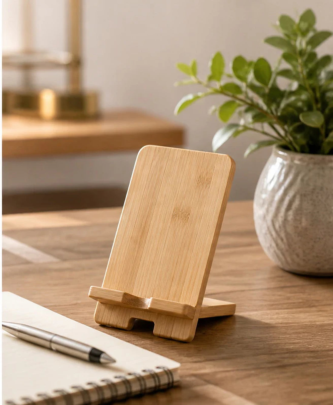Bamboo Desktop Phone Stand