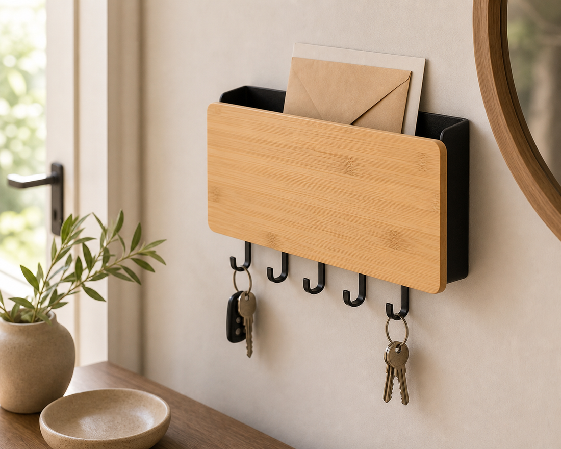 Wall Hooks — Bamboo Organizer