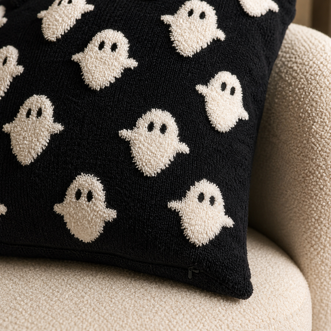 Cozy Haven Ghost Tufted Pillow Covers