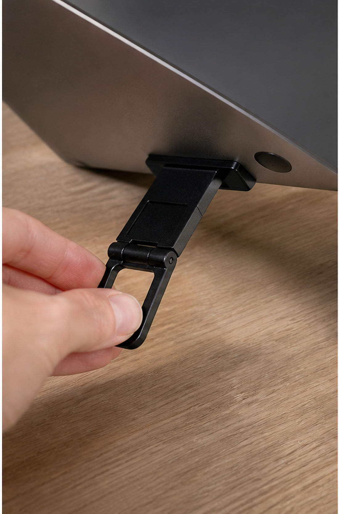 Black Foldable Laptop Riser Feet - 2 Piece Set