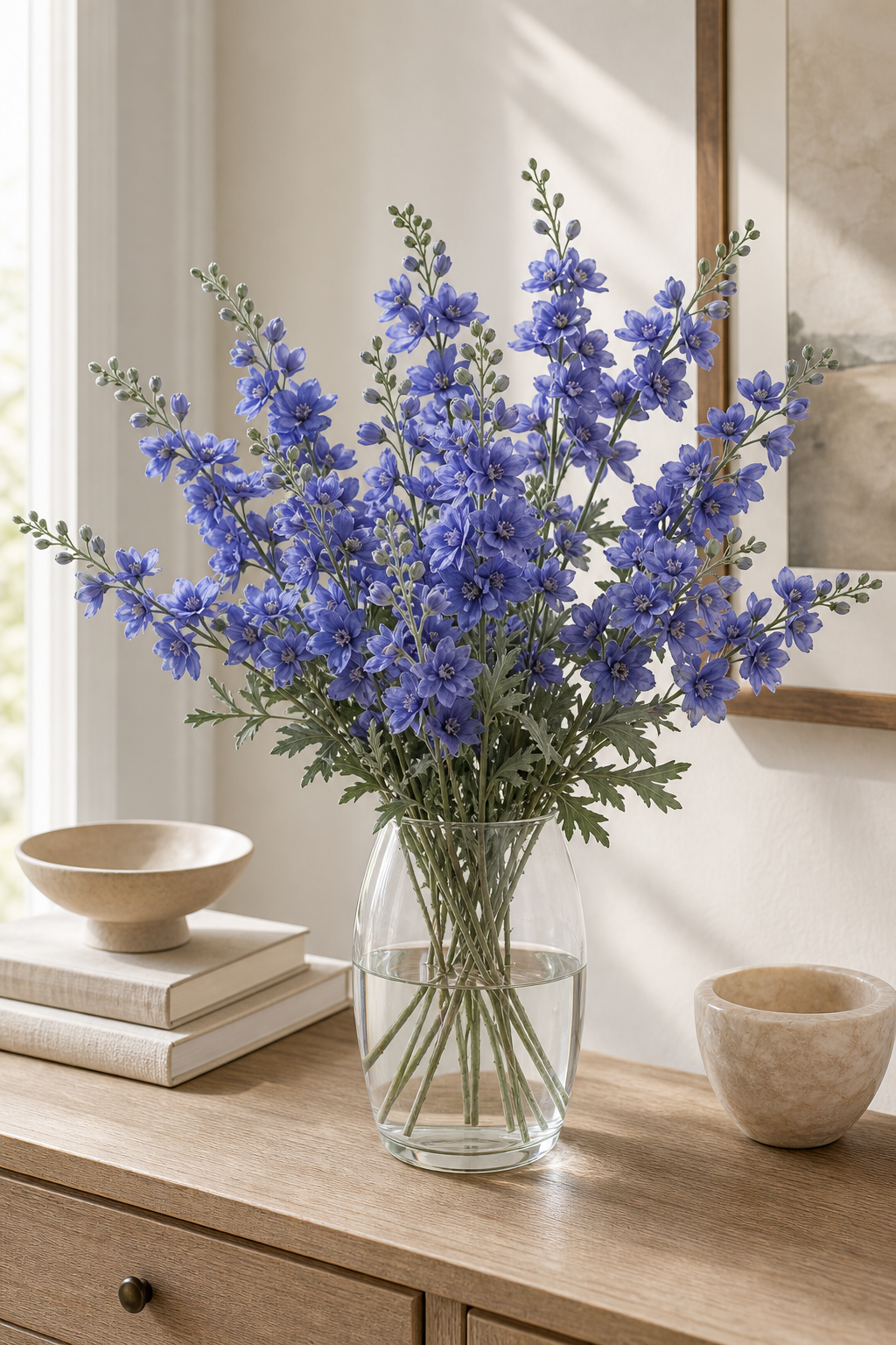 Artificial Delphinium Flower Stem