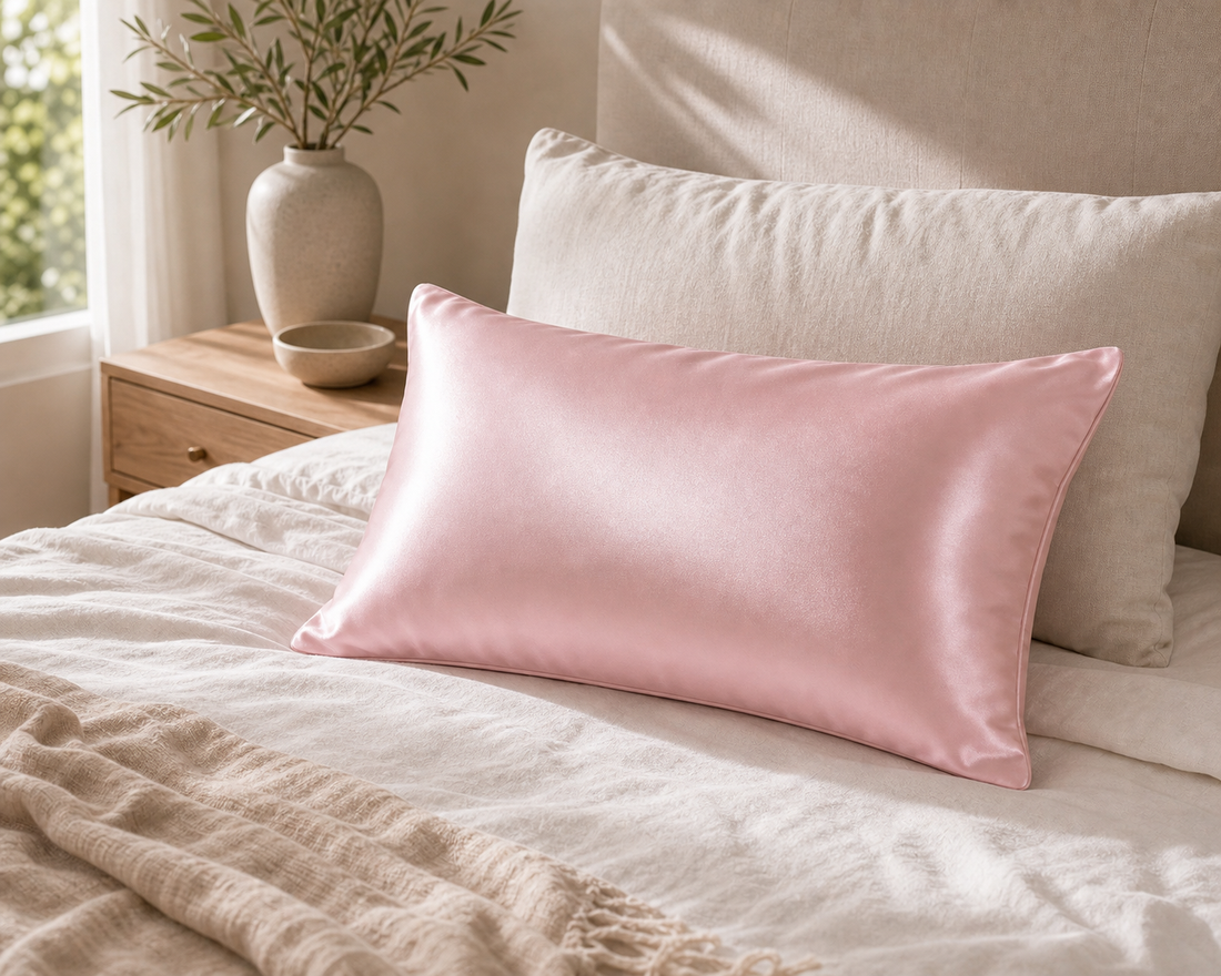 Silky Satin Pillowcase - Light Pink