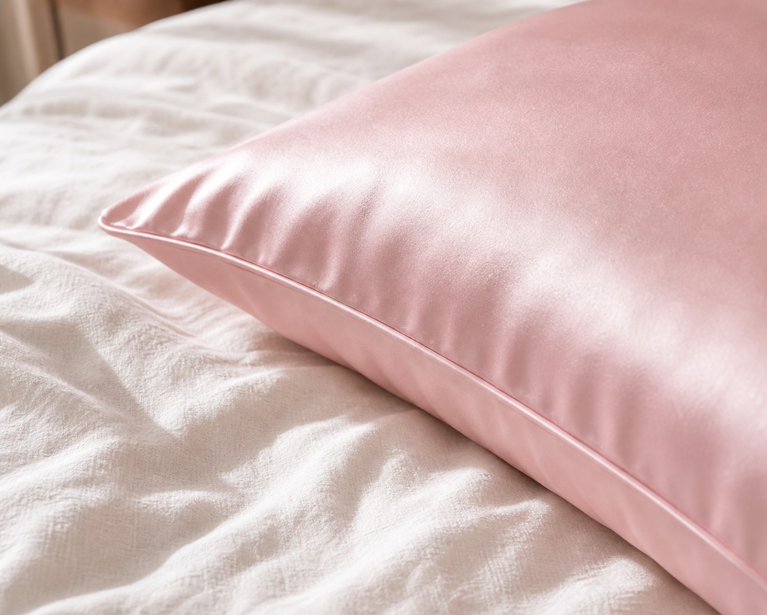 Silky Satin Pillowcase - Light Pink