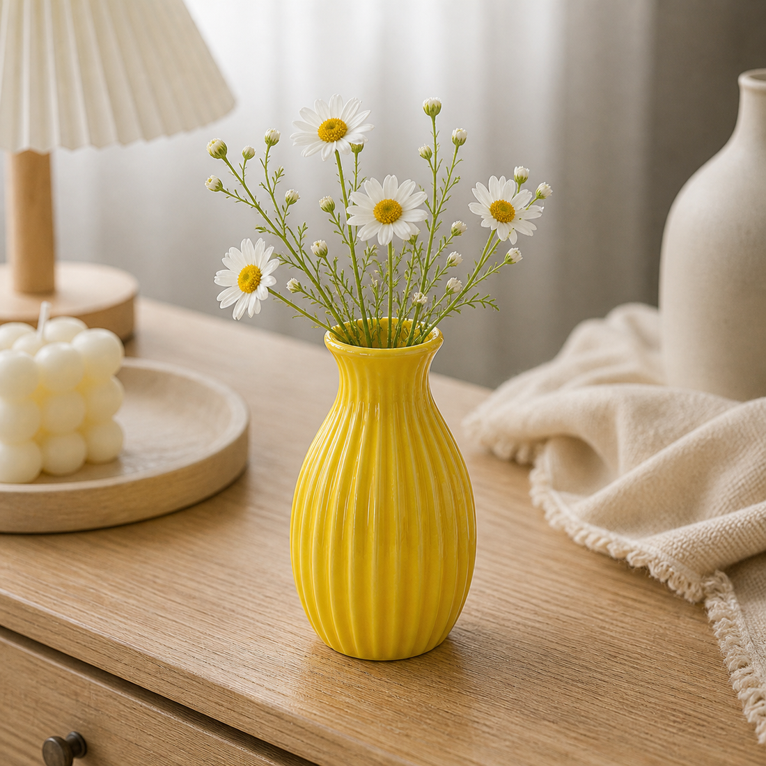 Mini Ceramic Vase - Yellow
