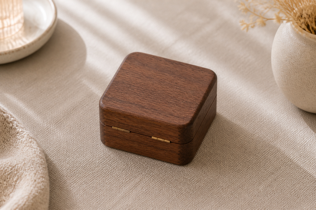 Jewelry Organizer — Wood Ring Box - Wedding Gift
