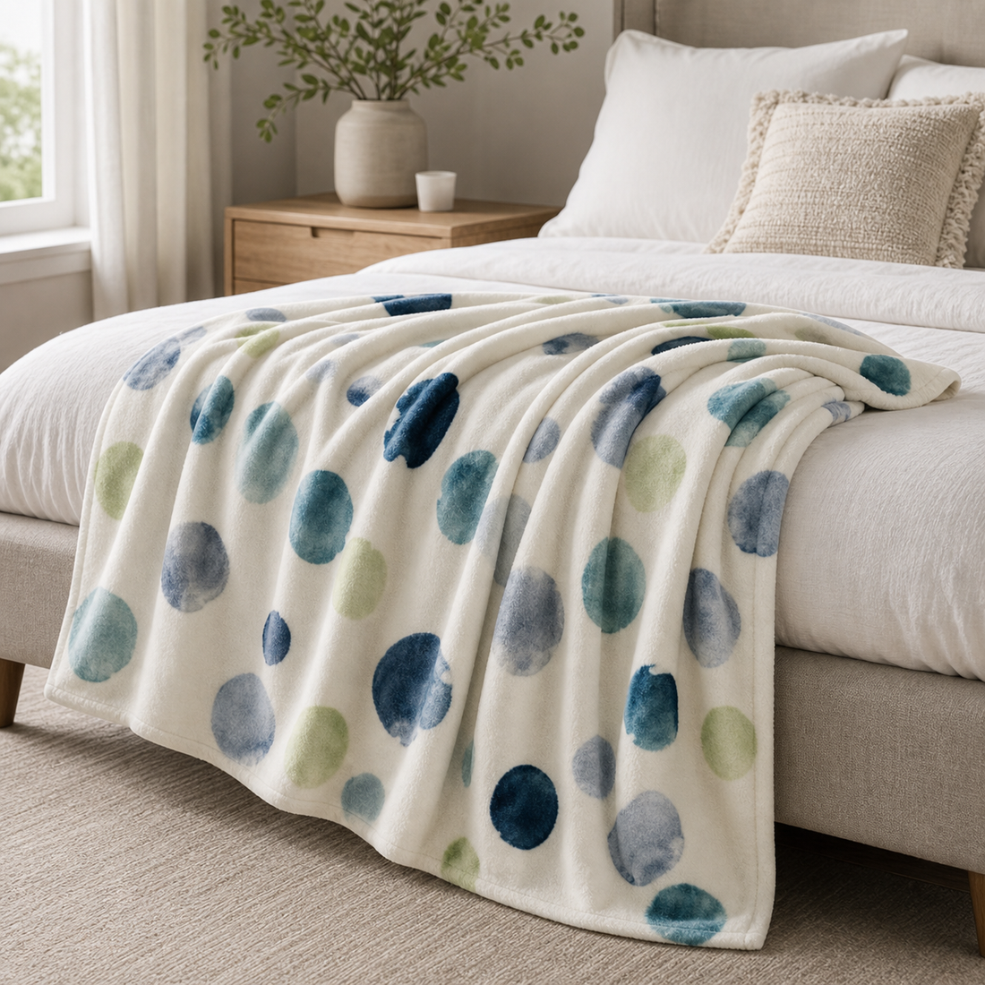 Throw Blanket — Watercolor Dot
