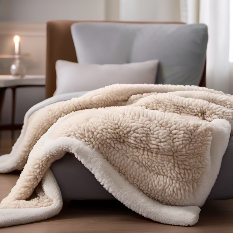Cozy Haven Sherpa Fleece Throw Blanket - Reversible Ultra Soft Couch Cover 50x60 Inch - Bedroom gallery image 01_bed layering