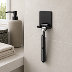 Cozy Haven Black Adhesive Razor Holder
