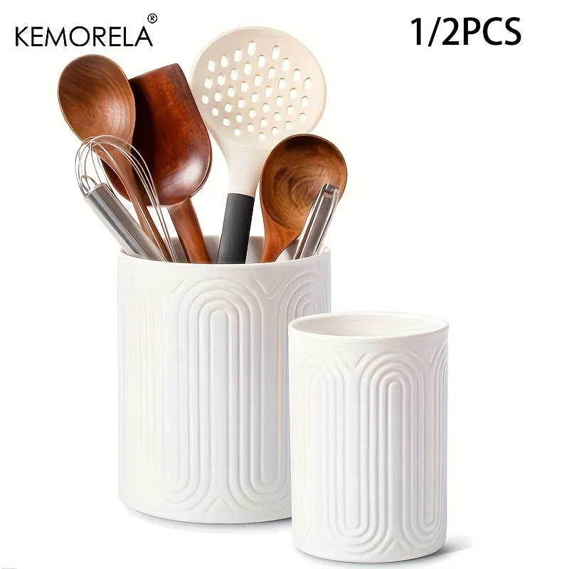 Cozy Haven truthful supplier gallery image for Cozy Haven Ceramic Bathroom Countertop Canister Set - countertop scene