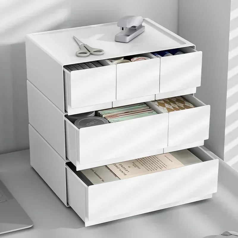 Cozy Haven stackable desktop drawer organizer in use