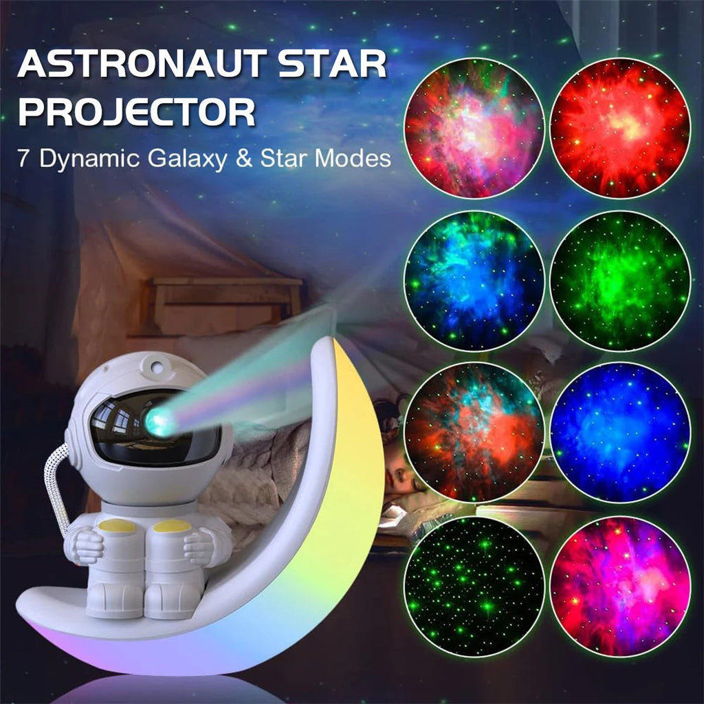 Cozy Haven gallery image for Cozy Haven Galaxy Projector Night Light - seven nebula modes display
