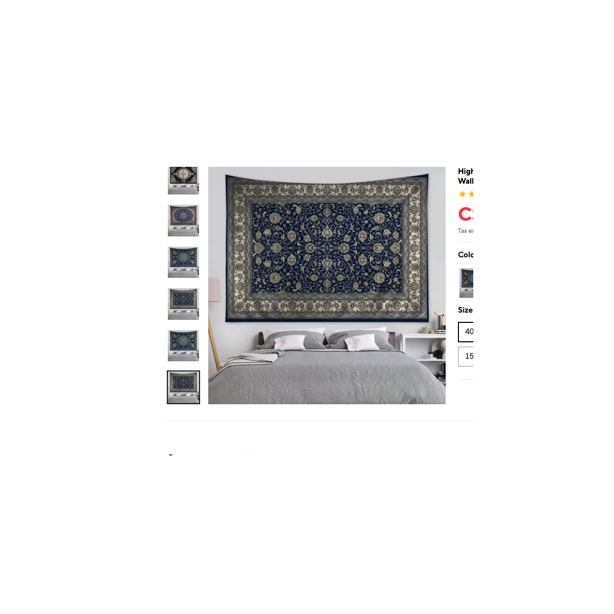 Cozy Haven Moroccan Mandala Tapestry - Large Bohemian Wall Hanging Art Blanket 59x79 Inch - Bedroom supplier reference 1-GT