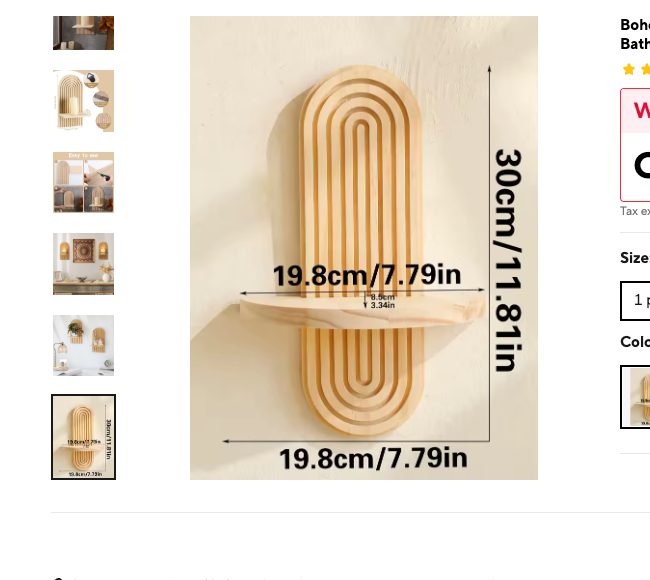 Cozy Haven product image for Cozy Haven Floating Wooden Picture Ledge Shelf Collection - 2 Pack Wall Mounted Wooden Picture Ledge - Living Room & Kitchen - 1 Tier