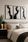 Cozy Haven Minimalist Abstract Bedroom Wall Art Prints - 20 x 30 cm / 7.9 x 11.8 in, 30 x 40 cm / 11.8 x 15.7 in, +1 more