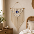 Cozy Haven Evil Eye Macrame Wall Hanging - bedroom