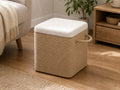Cozy Haven Woven Rope Storage Ottoman lifestyle image 1