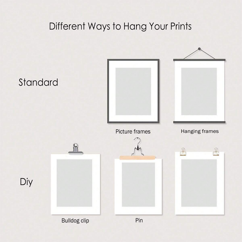 Cozy Haven Black-and-White Abstract Canvas Print Set - 6 Piece - product view 4
