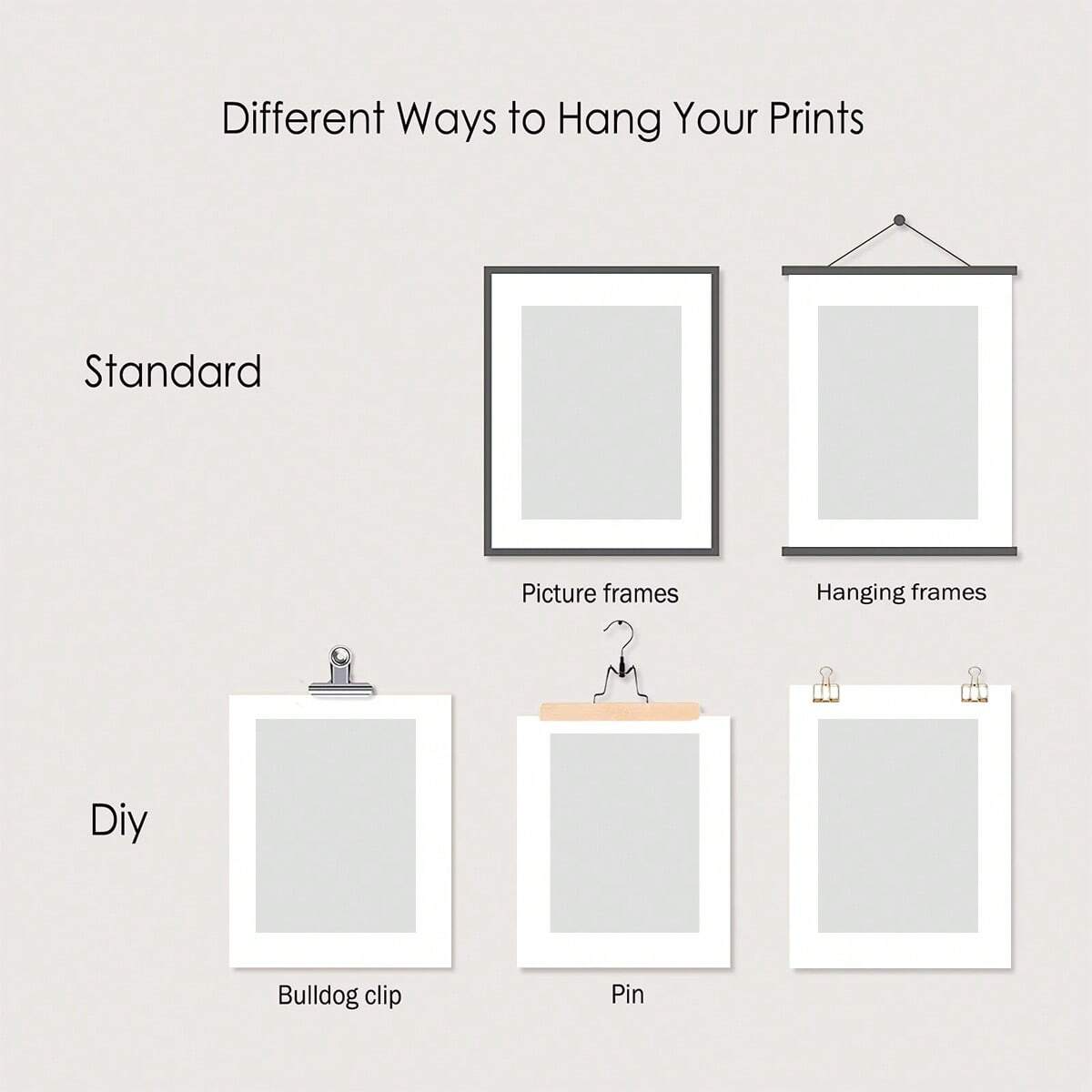 Cozy Haven Black-and-White Abstract Canvas Print Set - 6 Piece - product view 4