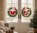 Cozy Haven Christmas Window Sticker Set styled lighting view 1