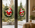 Cozy Haven Christmas Window Sticker Set styled lighting view 3