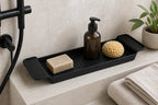 Cozy Haven Black or White Bathtub Bridge Tray styled bathroom view 2