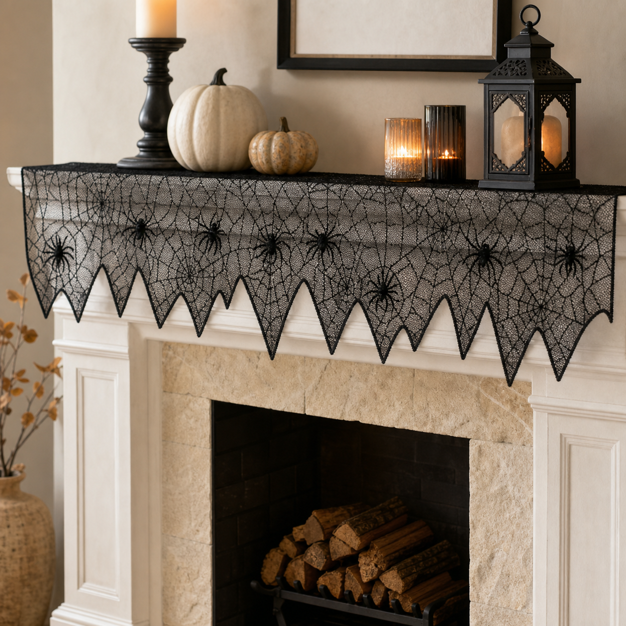 Cozy Haven Halloween Spider Web Table Runner - product view 1