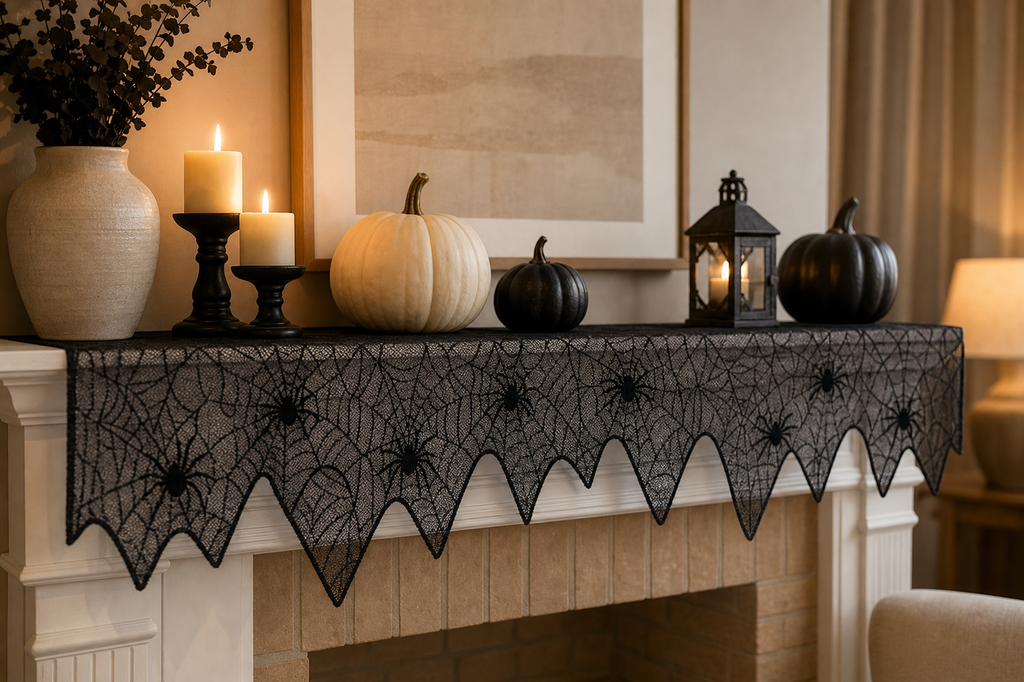 Cozy Haven Halloween Spider Web Table Runner - product view 2