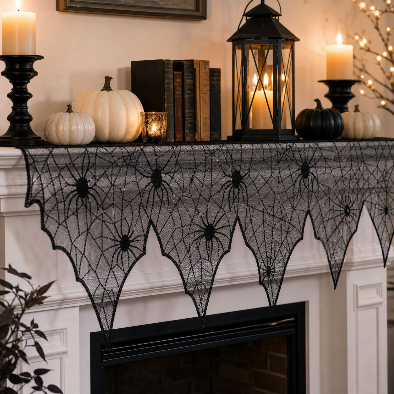 Cozy Haven Halloween Spider Web Table Runner - product view 5