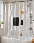 Cozy Haven Clear Shower Curtain with Pockets - 72 x 72 in lifestyle image 1