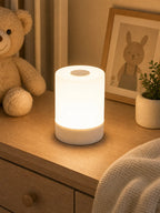Cozy Haven Cylinder LED Bedside Night Light styled lighting view 1