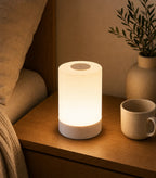 Cozy Haven Cylinder LED Bedside Night Light styled lighting view 2