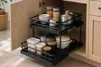 Cozy Haven Pull-Out 2-Tier Under-Sink Organizer styled kitchen view 3