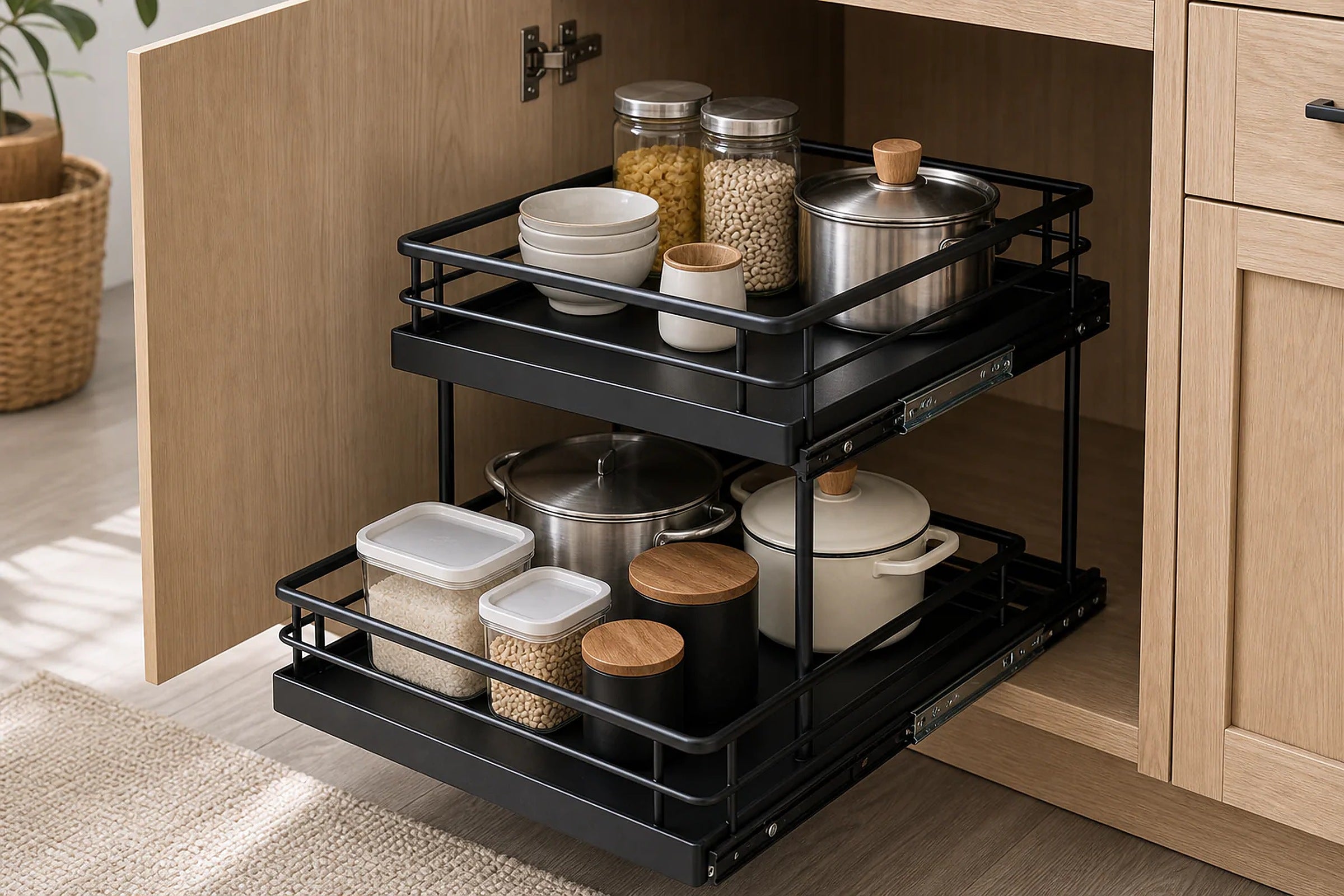 Cozy Haven Pull-Out 2-Tier Under-Sink Organizer lifestyle image 3