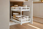 Cozy Haven Pull-Out 2-Tier Under-Sink Organizer styled kitchen view 4