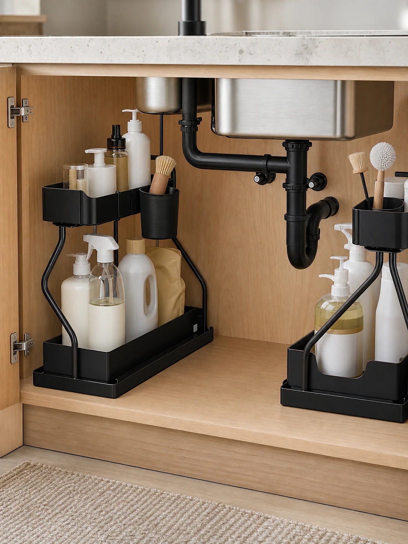 Cozy Haven Pull-Out 2-Tier Under-Sink Organizer lifestyle image 5