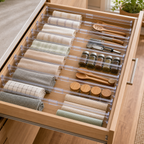 Cozy Haven Clear Expandable Drawer Divider Set - clear expandable drawer divider 10-piece set