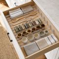 Cozy Haven Clear Expandable Drawer Divider Set - clear expandable drawer divider 6-piece set