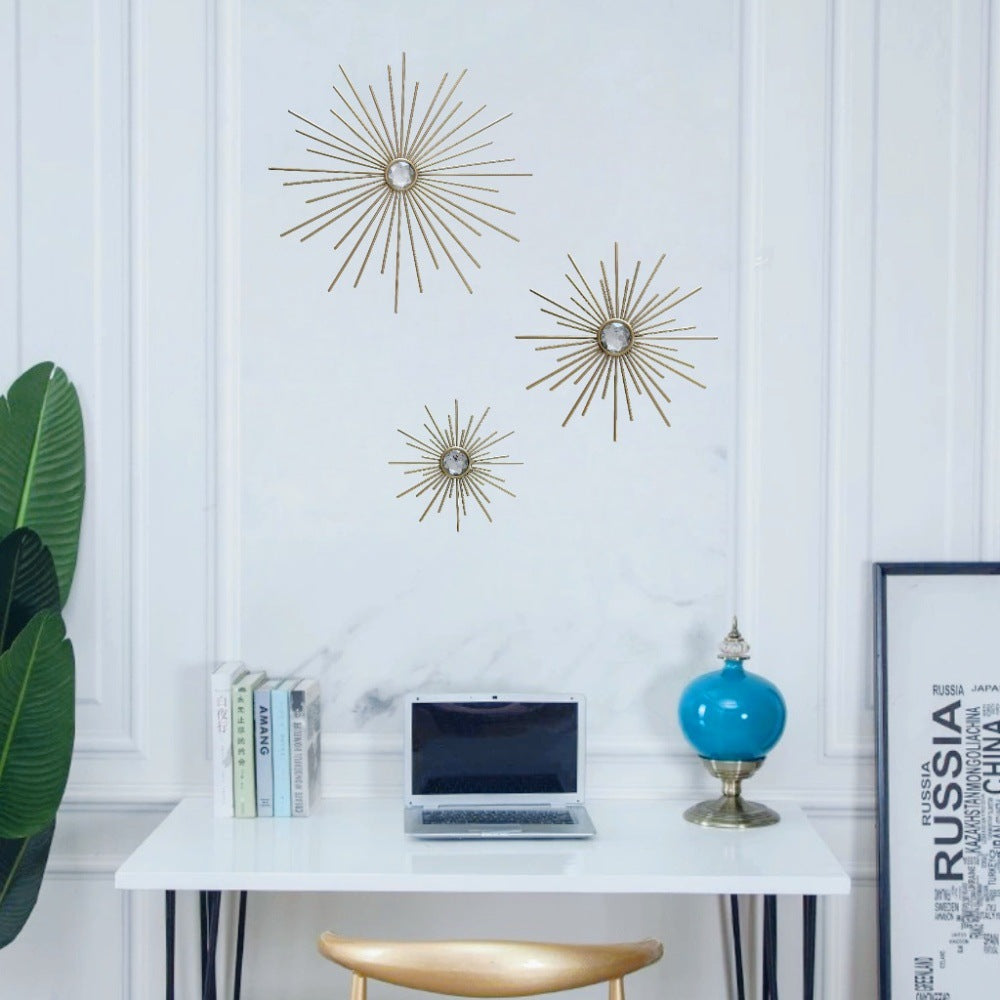 Cozy Haven Gold Sunburst Wall Art Set — supplier product photo