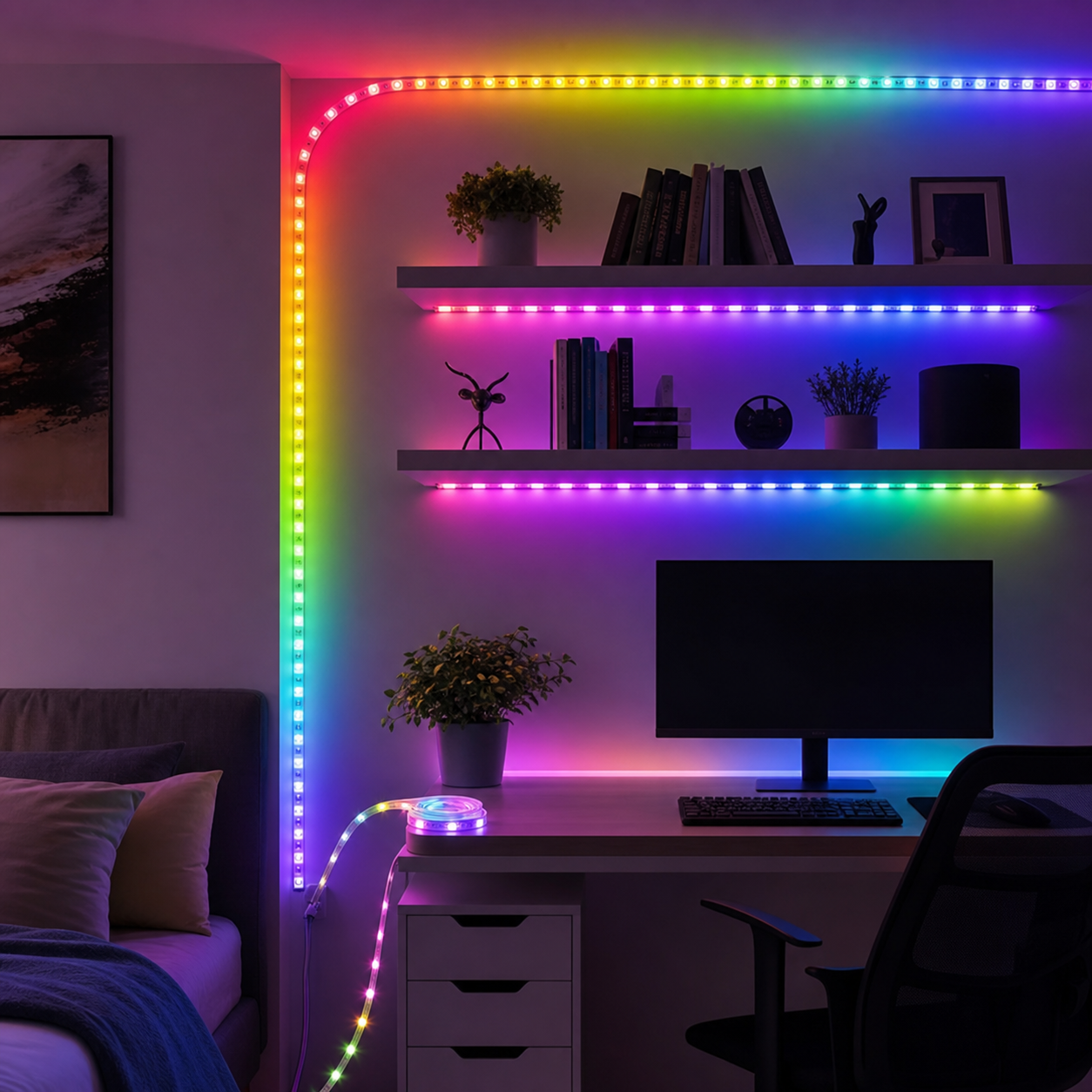 Cozy Haven Smart RGB LED Strip Light Kit - product view 1