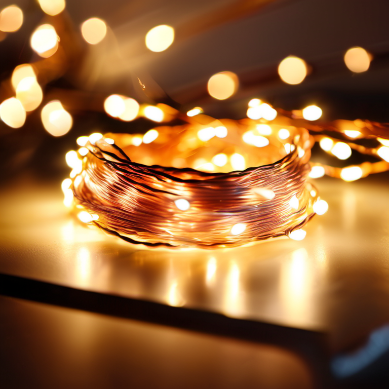 Cozy Haven entryway accent lifestyle image for Cozy Haven LED Fairy String Lights 33ft Copper Wire - 100 LED Waterproof Battery Operated Decorative Lights - Bedroom