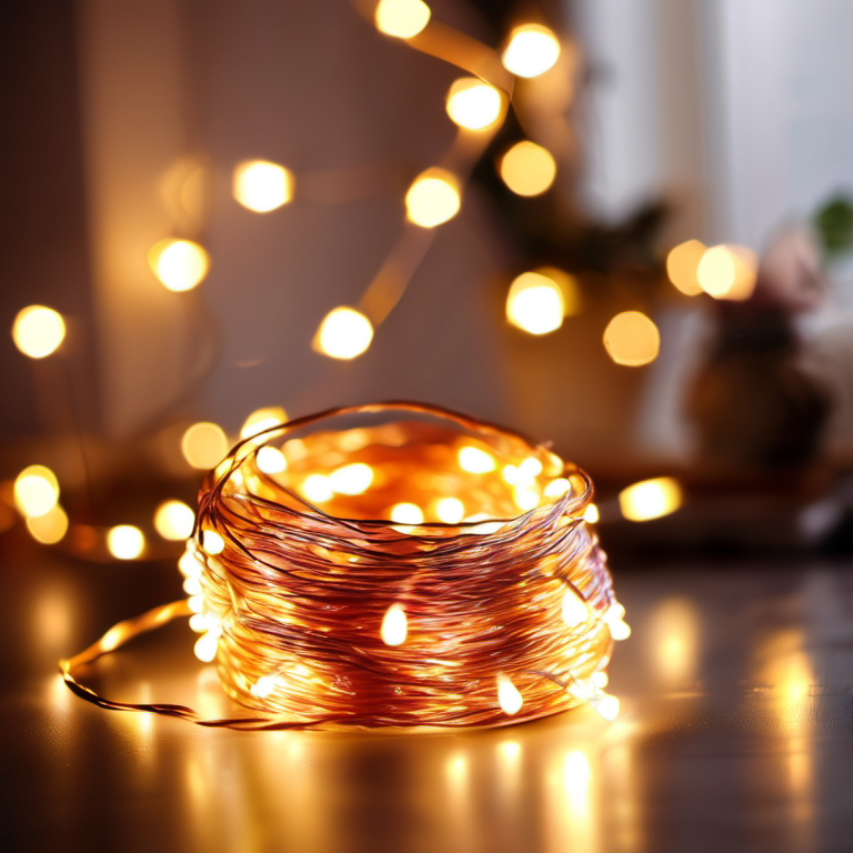 Cozy Haven reading corner lifestyle image for Cozy Haven LED Fairy String Lights 33ft Copper Wire - 100 LED Waterproof Battery Operated Decorative Lights - Bedroom