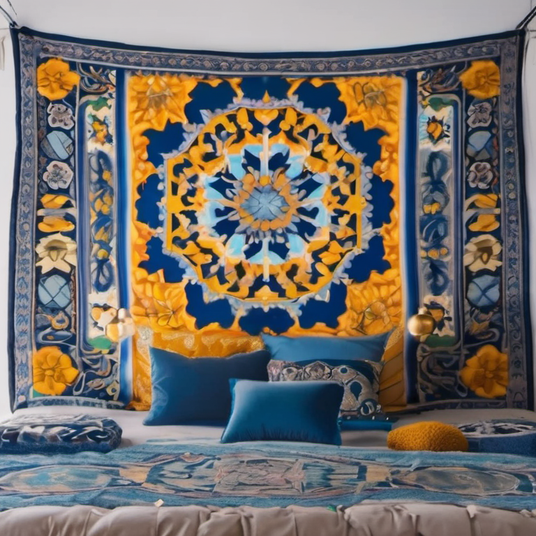Cozy Haven reviewed lifestyle image for Cozy Haven Moroccan Mandala Tapestry Collection - Bohemian Wall Hanging (Pattern 2)