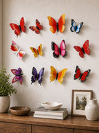 Cozy Haven 12-Piece 3D Butterfly Wall Decor Set - wall accent layout view