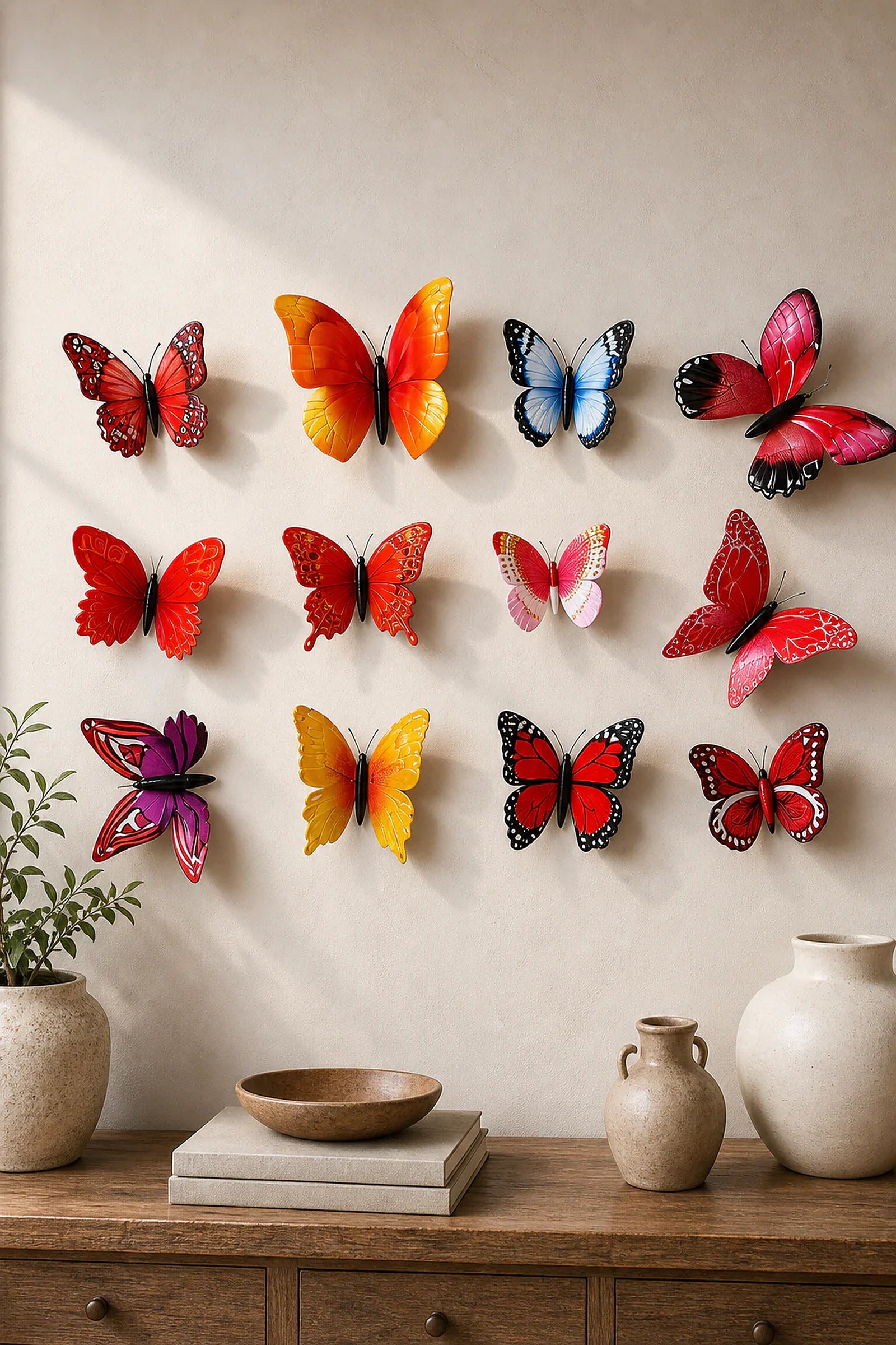 Cozy Haven 12-Piece 3D Butterfly Wall Decor Set - wall refresh detail view